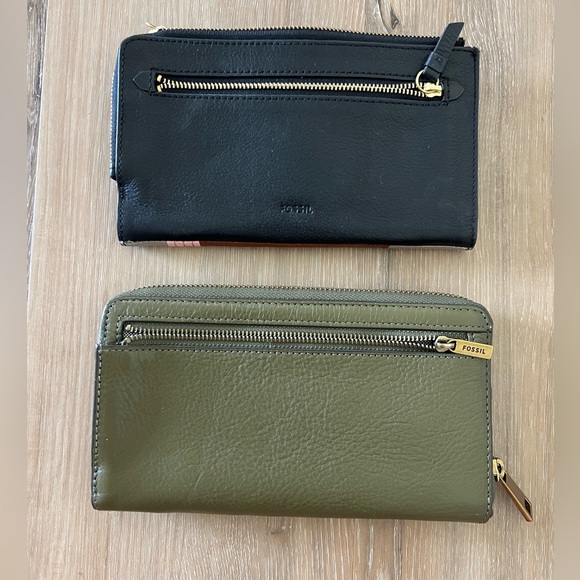 FOSSIL wallet lot of 2 GREAT condition - Picture 2 of 3